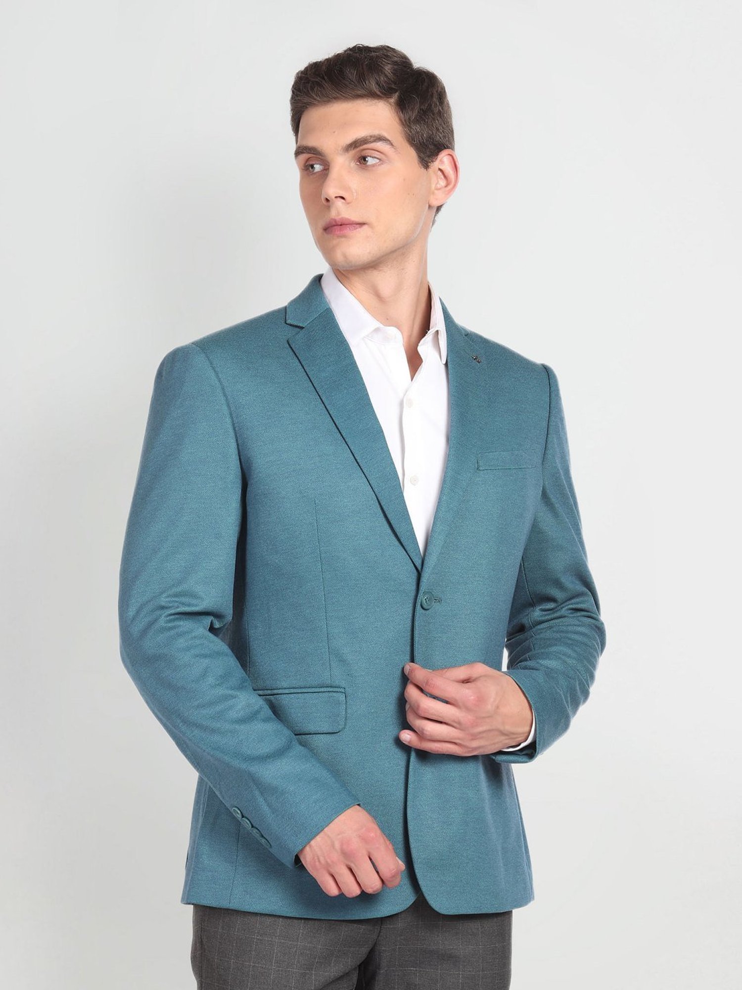 Arrow Green Slim Fit Blazer