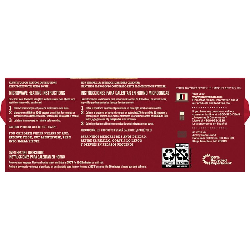 Jimmy Dean Original Frozen Pancakes & Sausage On A Stick - 12ct