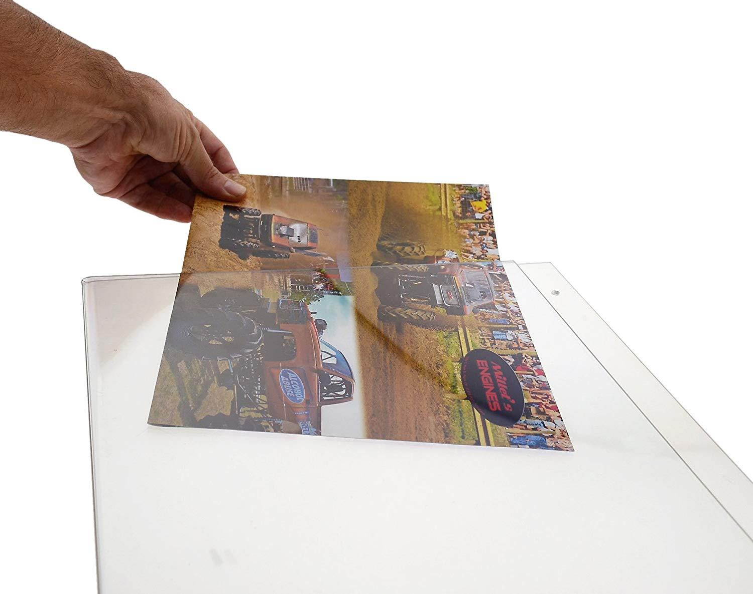 Wall Mount Sign Holder 17x11 with Holes Horizontal Landscape Clear Acrylic Signs Lot of 5