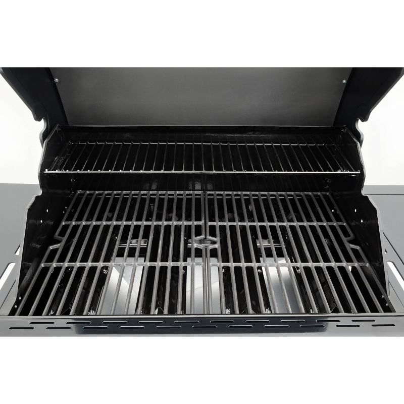 Kenmore 4 Burner Open Cart Grill with Side Burner PG-40406S0L-1 Stainless Steel and Black