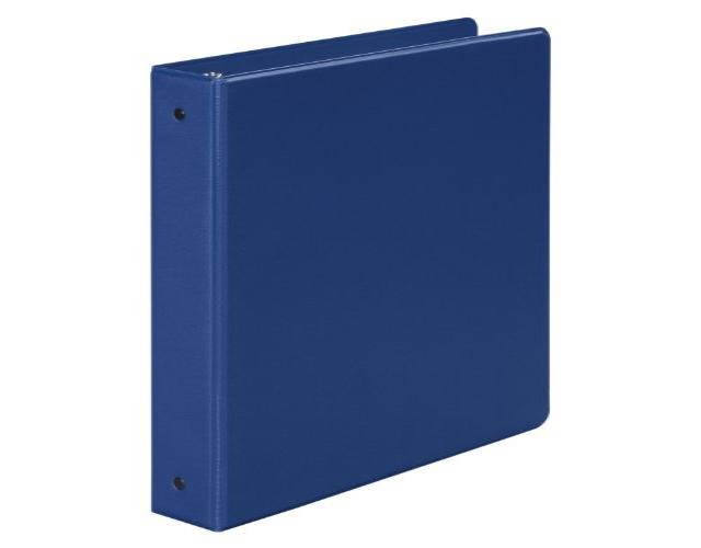 Wilson Jones 368 Basic Round Ring Binder, 1 1/2 Inch, Blue (W368-34NBL)