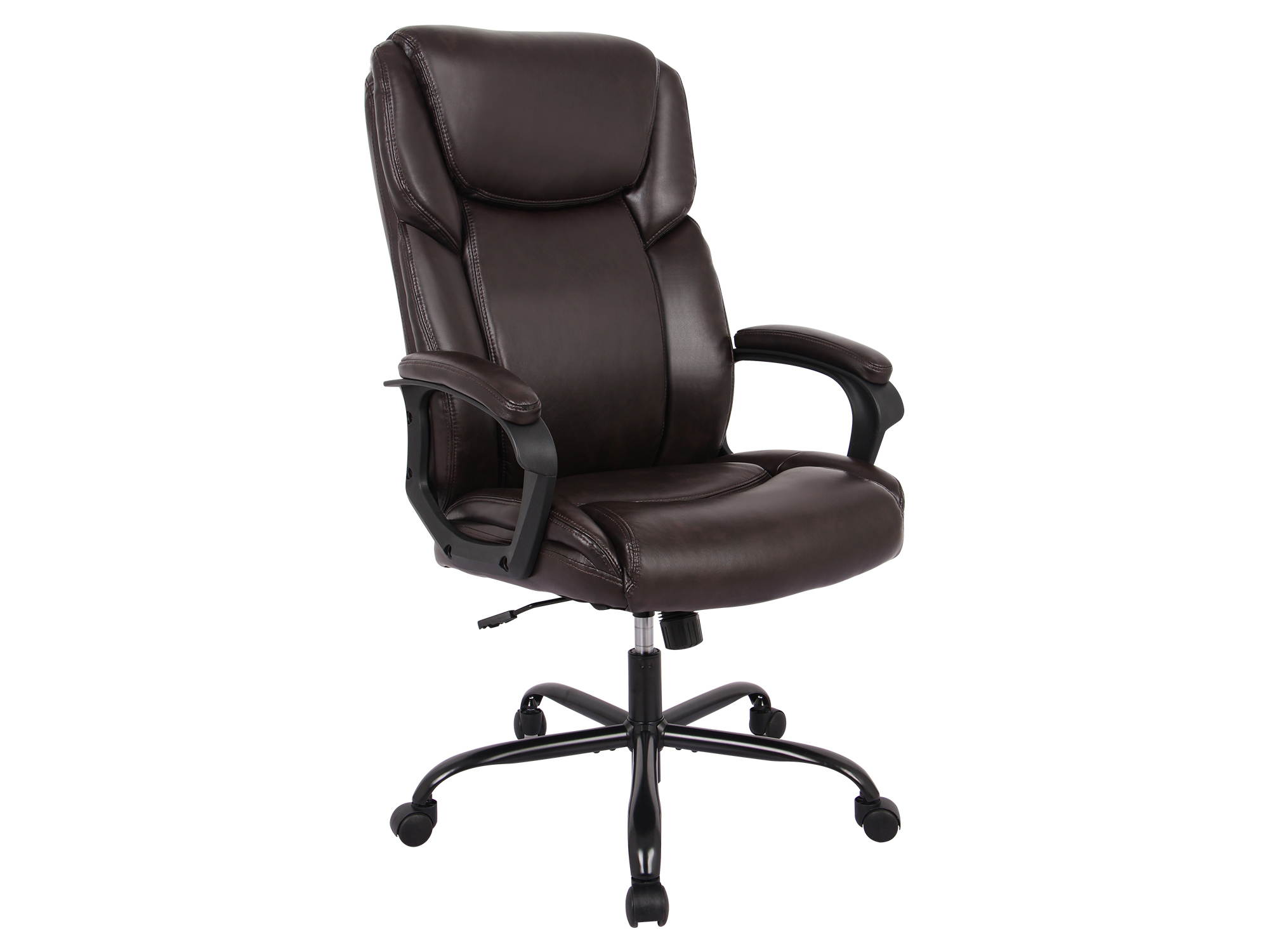 PU Leather Swivel Ergonomic Executive Office Chair - Computer Task Desk Chair,  Reclining Seat Height Adjustable Lumbar Support
