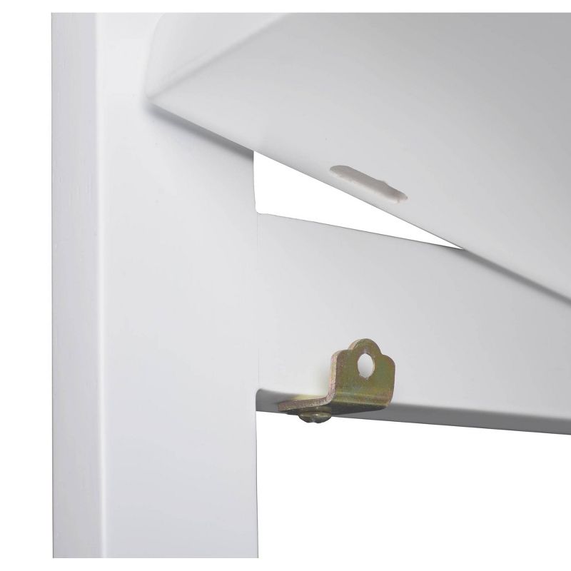 34" Cakewalk High Square Folding Bookcase White - Regency