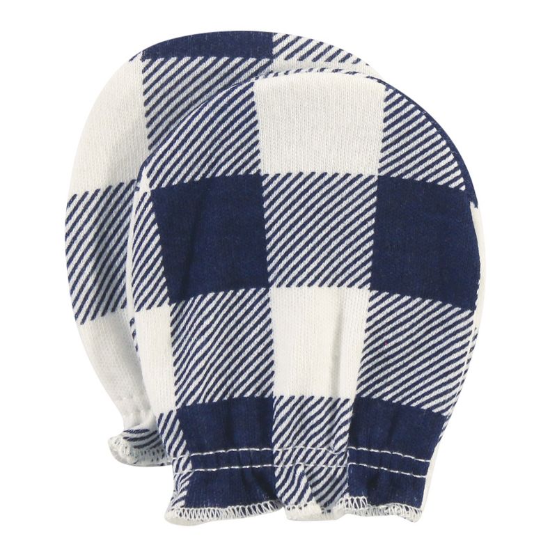 Luvable Friends Baby Cotton Scratch Mittens 4pk, Owl, One Size