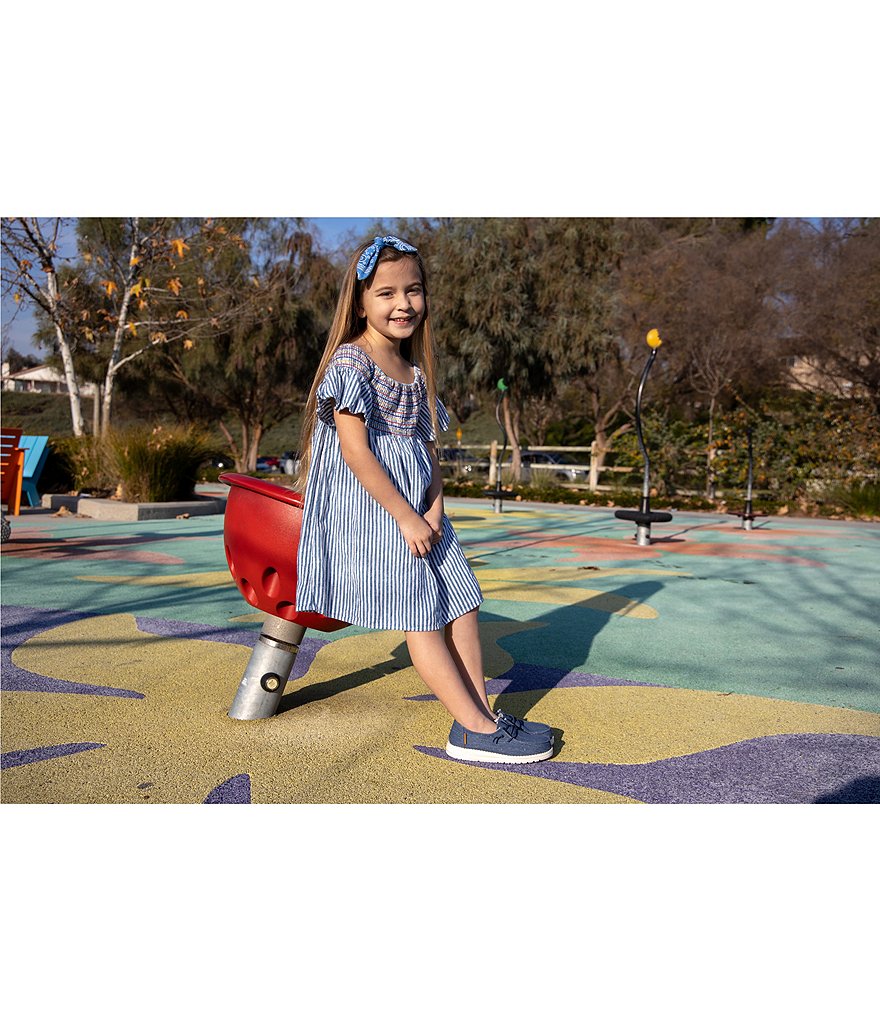 Hey Dude Girls' Wendy Linen Washable Slip-Ons (Toddler)