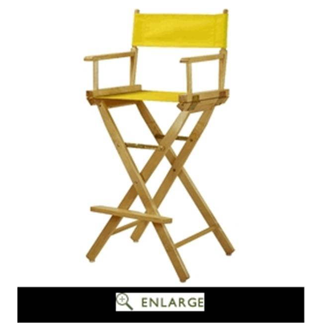 Casual Home 230-00-021-14 30 in. Directors Chair Natural Frame with Yellow Canvas