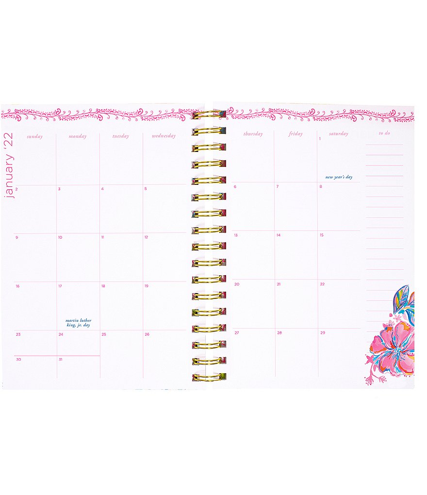 Lilly Pulitzer Cabana Cocktail 17 Month Large Agenda