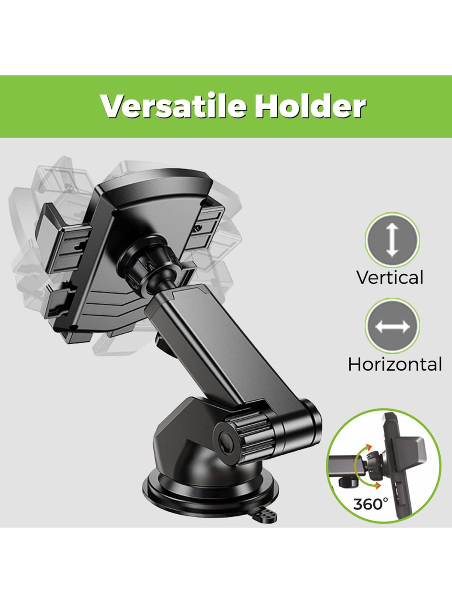 GRIPP Magic Stand Compatible for All Mobile Phones Devices (Black)