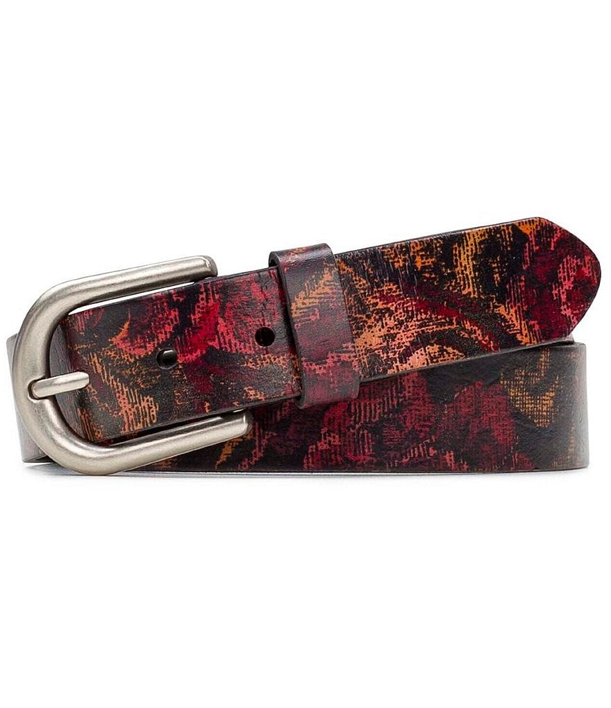 Patricia Nash 1.25#double; Vietri Vintage Floral Brocade Leather Belt
