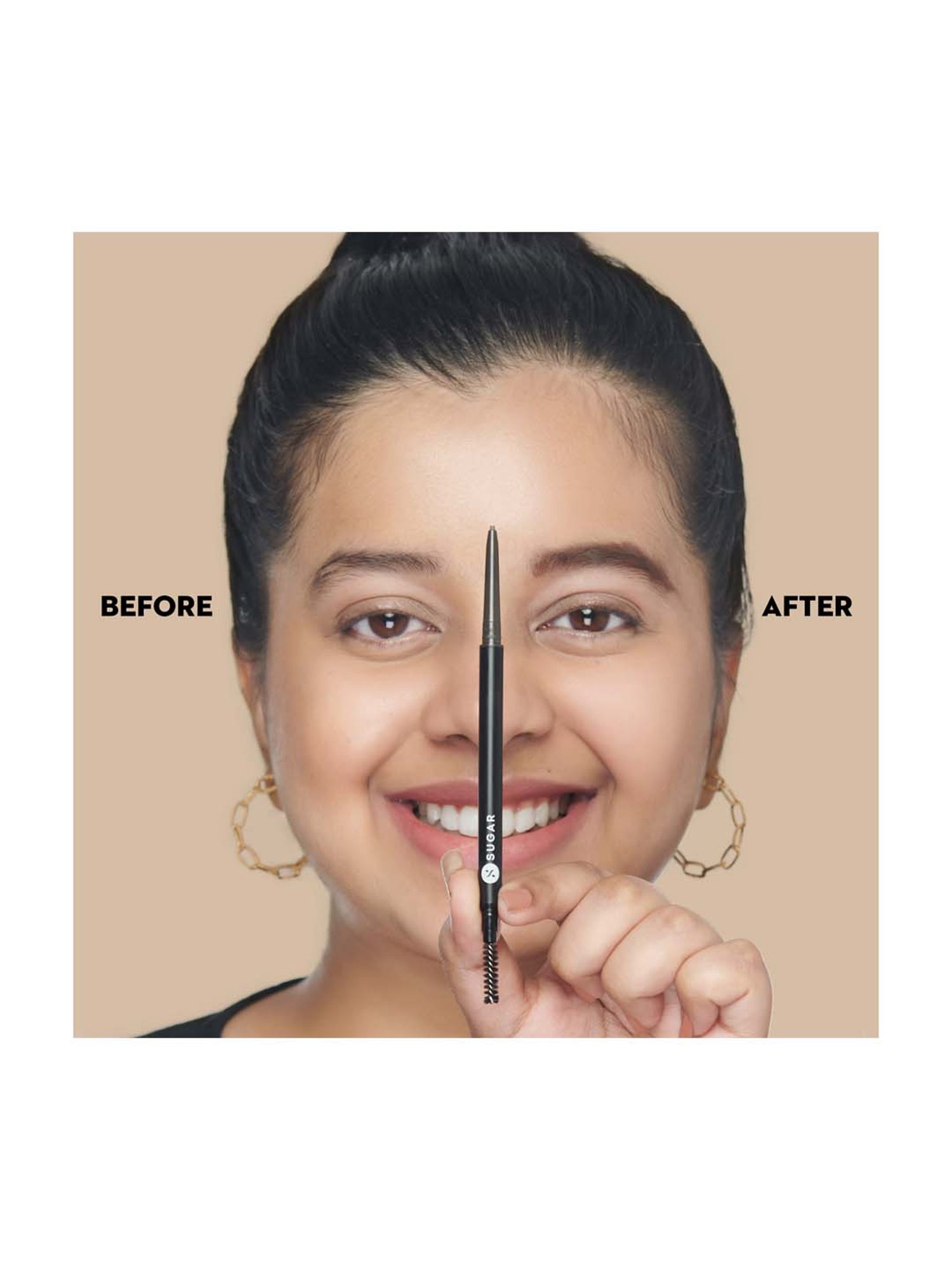 SUGAR Cosmetics Arch Arrival Micro Brow Pencil - 02 Taupe Tom - 0.09 gm