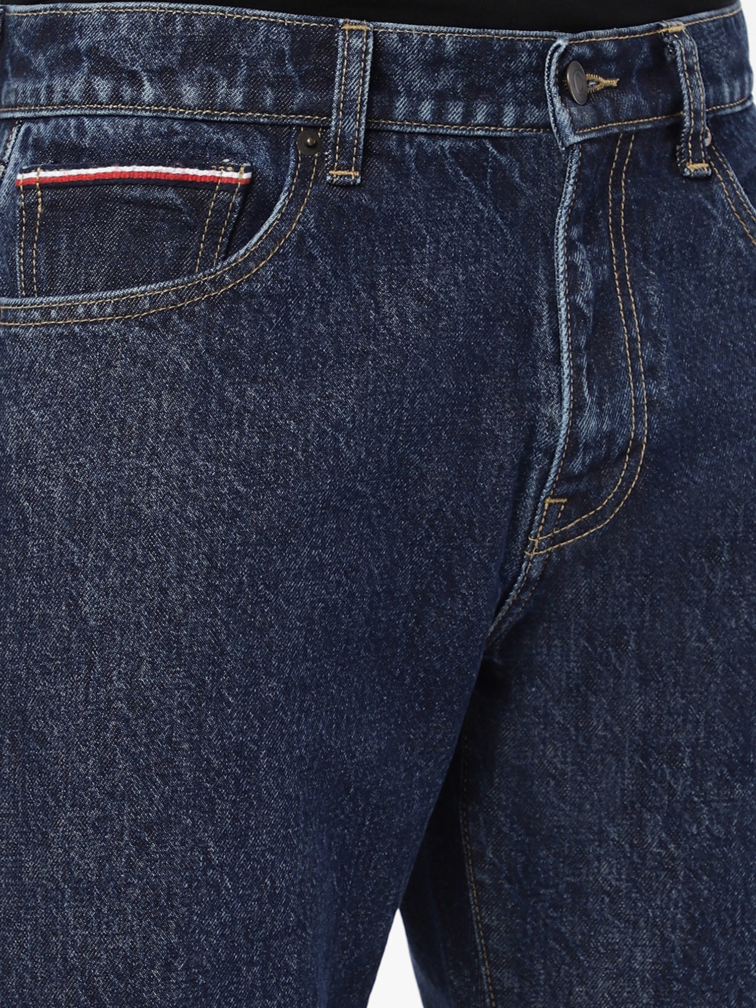 Passion Blue Regular Fit Lightly Washed Jeans