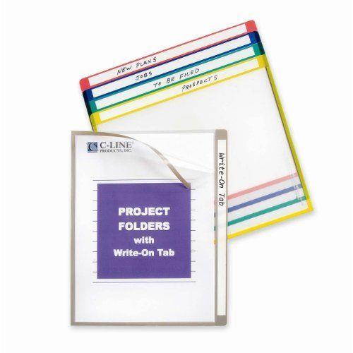 C-line Write-on Project Folder - Letter - 8.50" X 11" - 100 Sheet (cli62160)