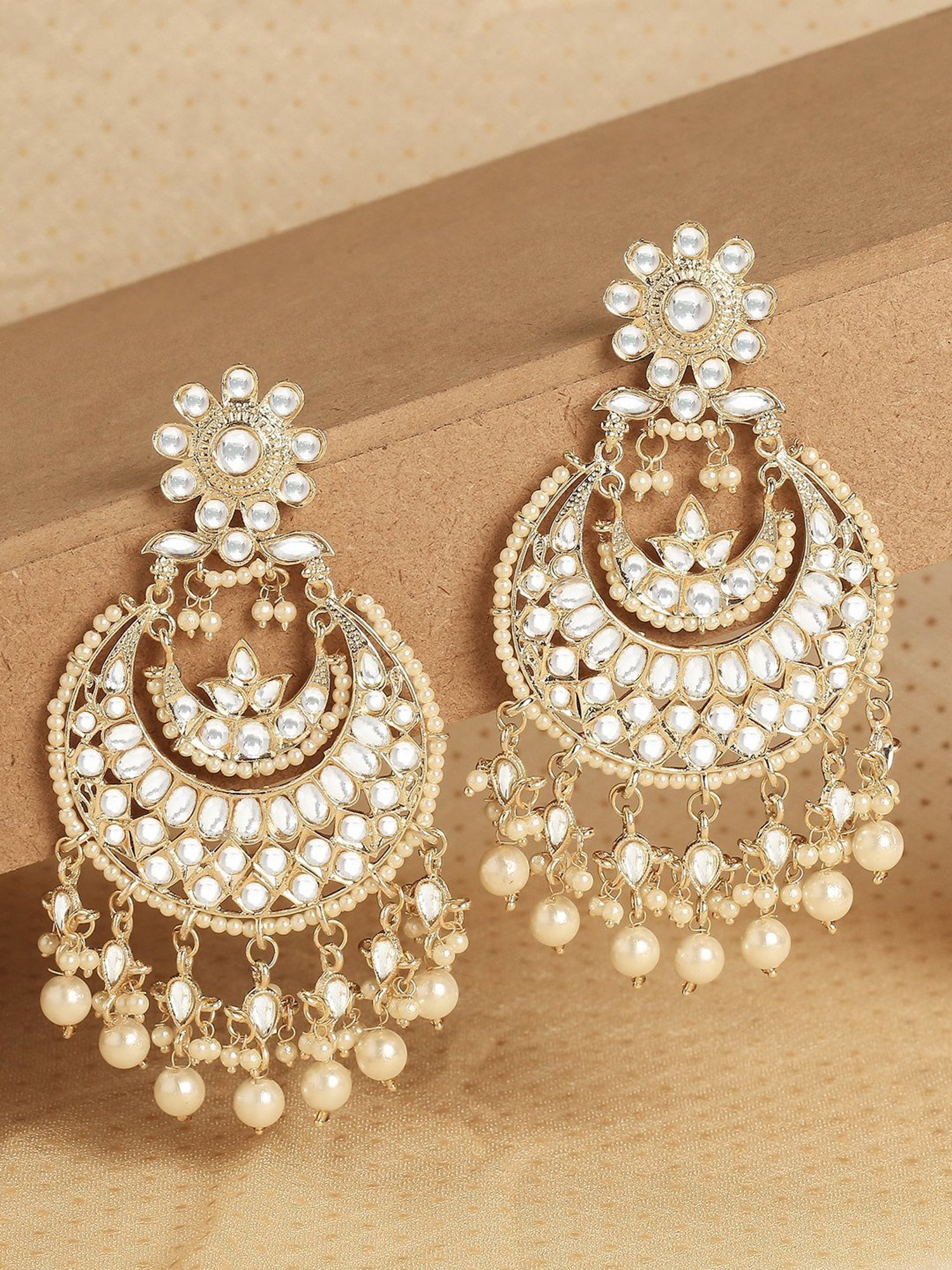Sri Jagdamba Pearls Black Rosy Pearl Drop Earrings