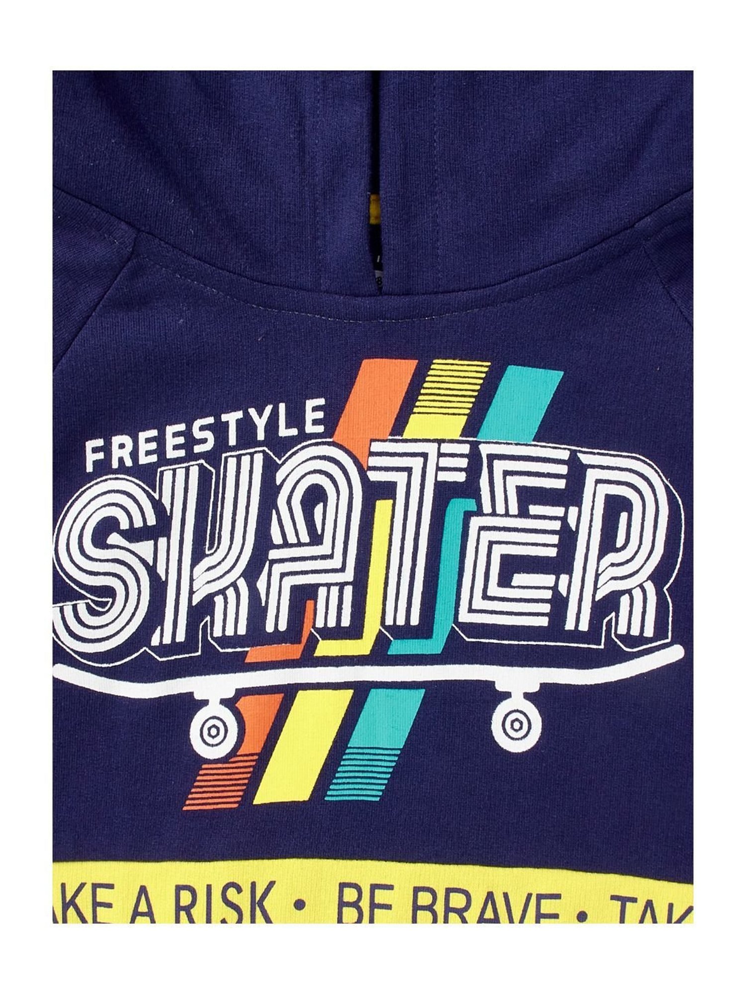 Cub McPaws Kids Blue Cotton Printed Full Sleeves Sweatshirt