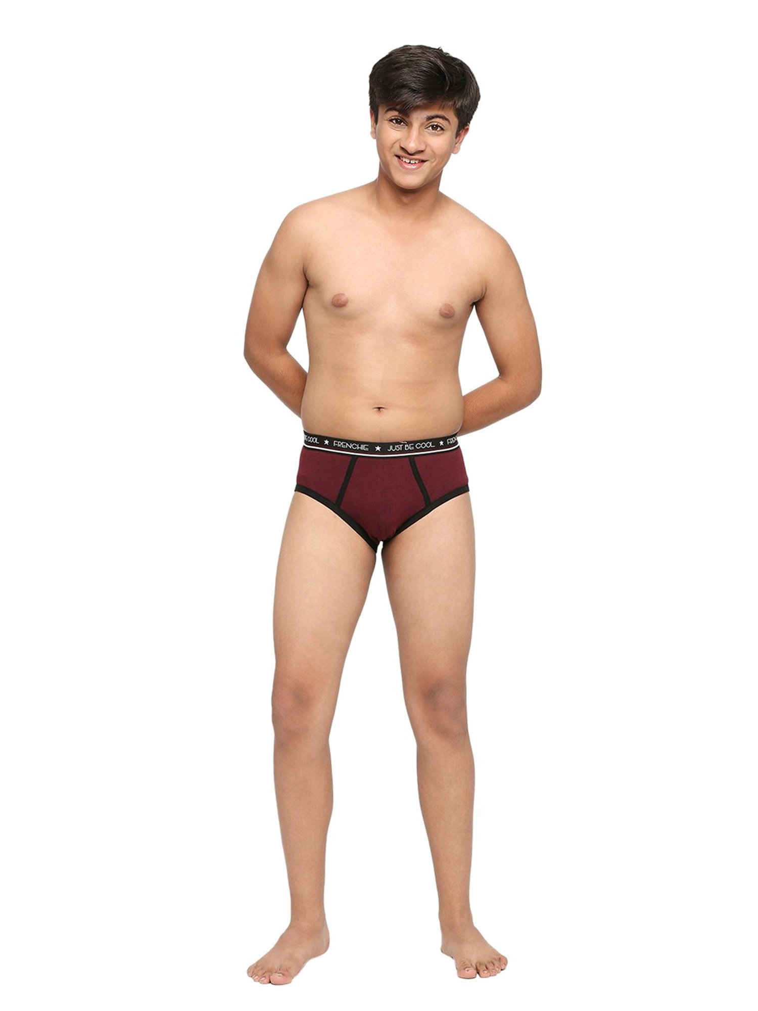 HOP Kids by Westside Yellow Printed Cotton Briefs - Pack of 5