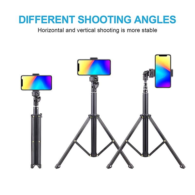 Stick Tripod Bluetooth LATZZ 54 Inch Phone Tripod Extendable iPhone Stand Tripod with Wireless Remote Shutter Compatible iPhone 11 ProXs MAXXRX88P7Galaxy Note 8S10S9+S9 More