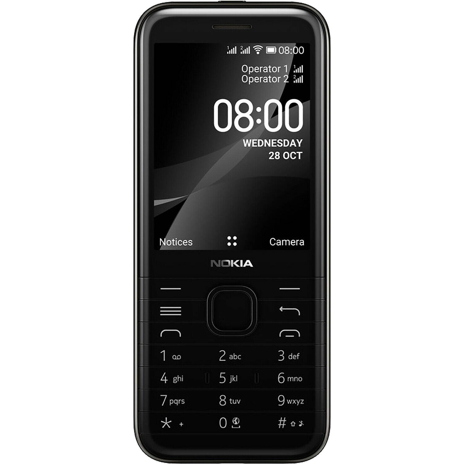Nokia 8000 Dual-SIM 4GB ROM + 512MB RAM (GSM Only | No CDMA) Factory Unlocked 4G/LTE Keypad Phone (Opal White) - International Version