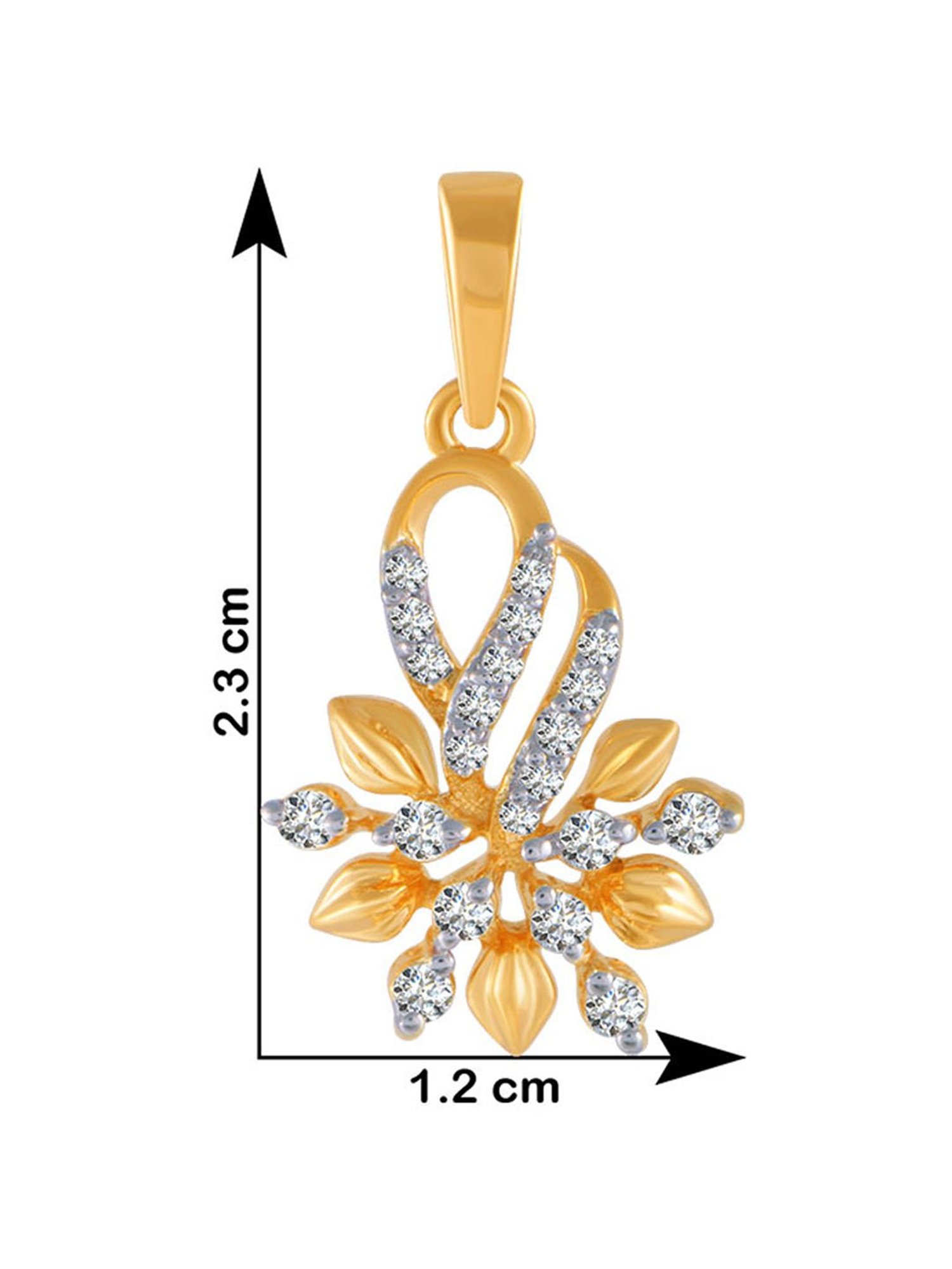 P.C. Chandra Jewellers 18 kt Gold & Diamond Pendant