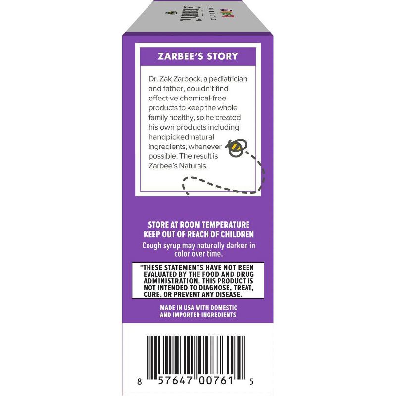 Zarbees Baby Cough Syrup & Immune Dietary Supplement - 2 fl oz
