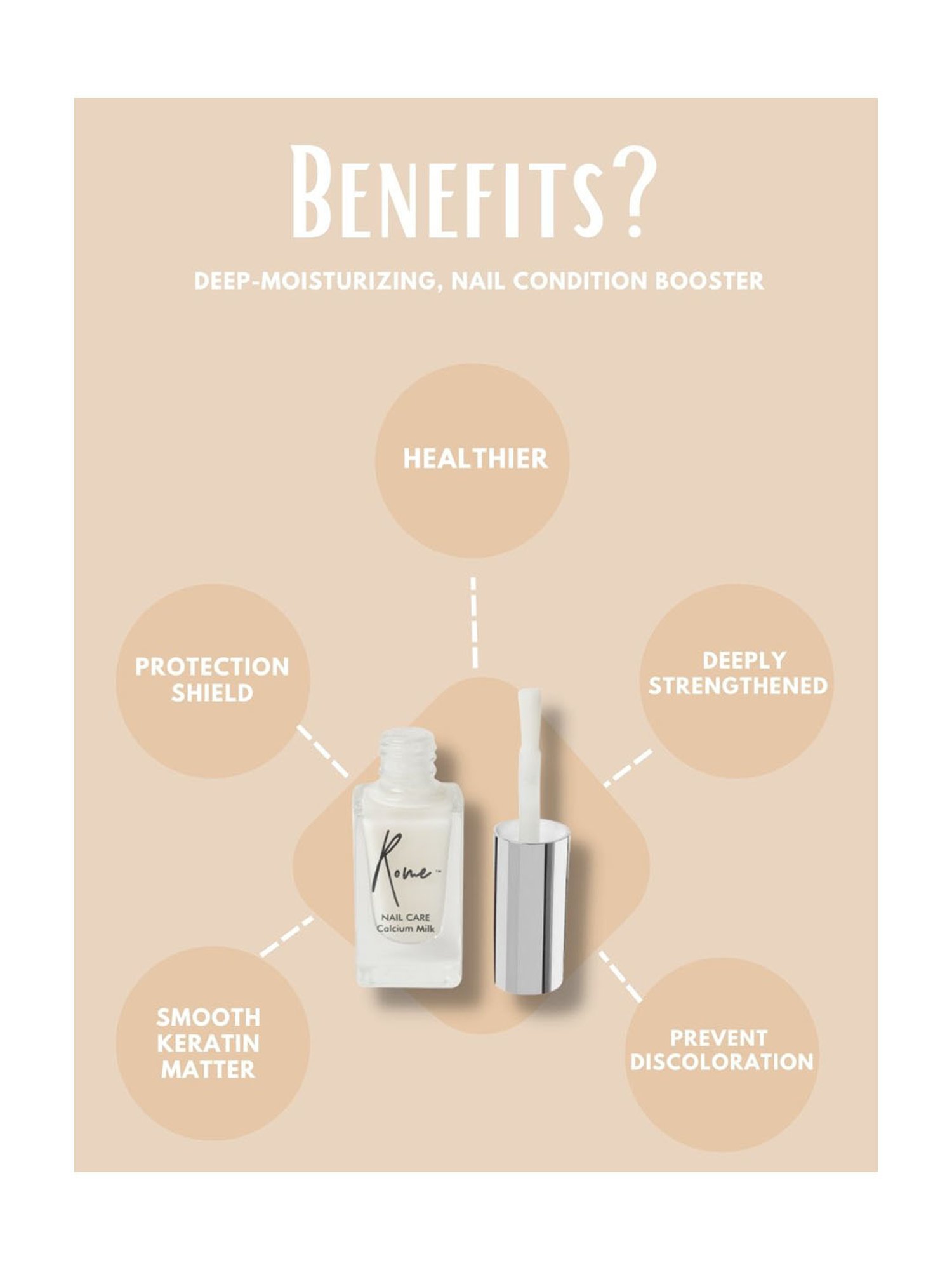 Rome Nail Calcium Milk - 8 ml