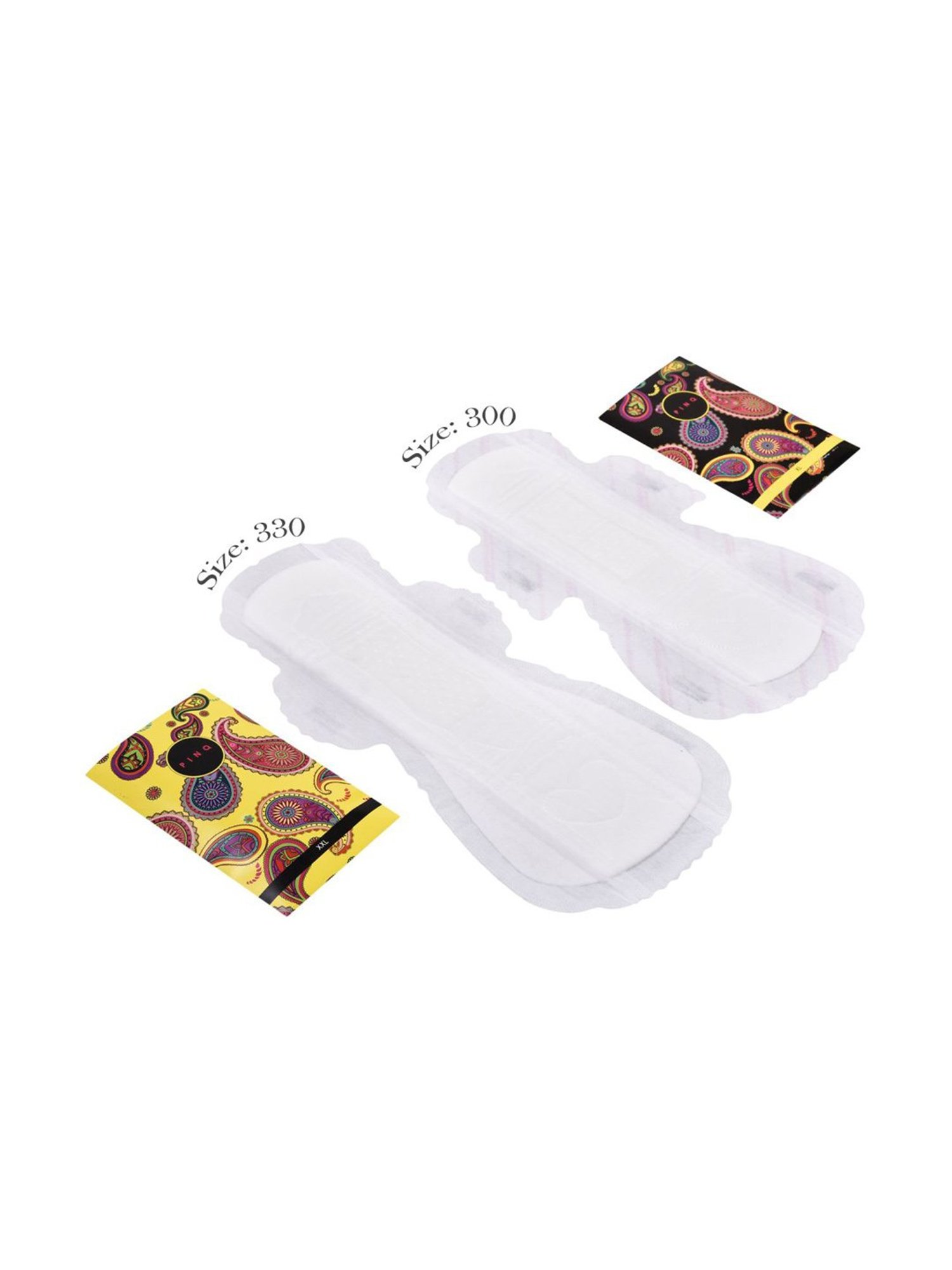 PINQ Those Days Travel Pack, Cotton Ultra Sanitary Pads With Disposable Pouch,6 each(XXL +XL)