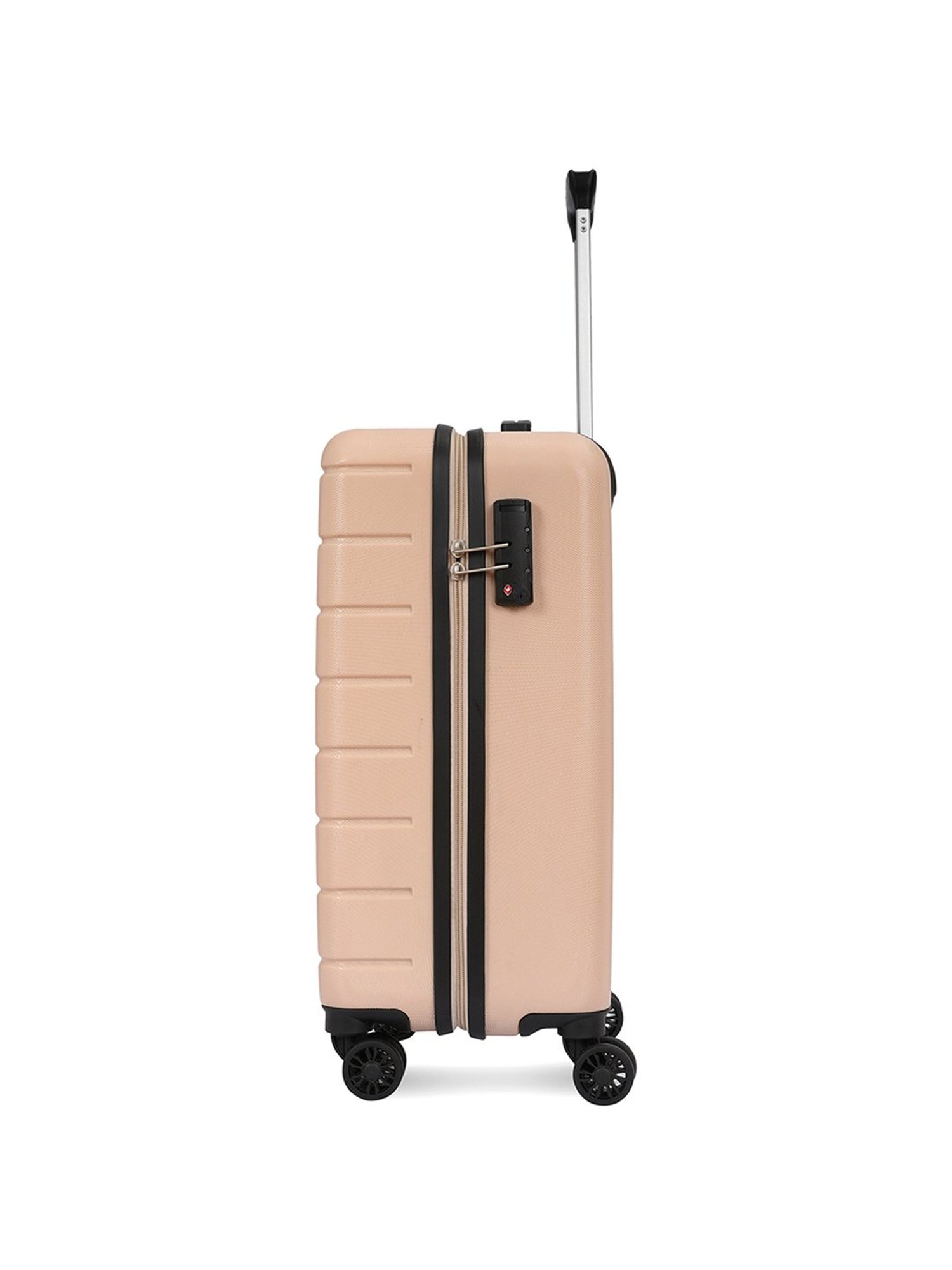 Aeropostale Stout Beige Textured Hard Cabin Trolley Bag - 24 cm