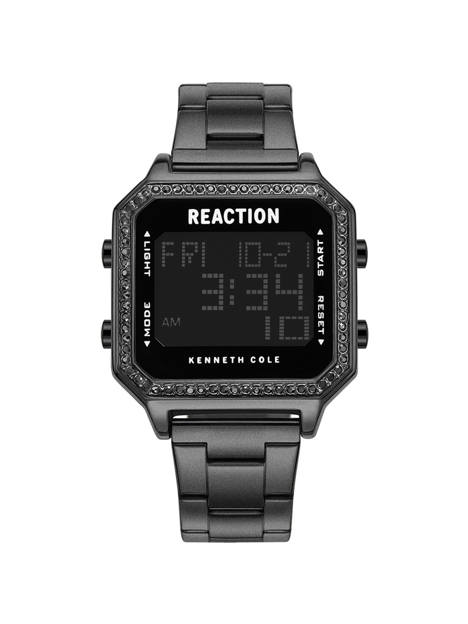 REACTION KENNETH COLE  Digital Stainless Steel Strap Watch for Women's  - KRWGJ9007906