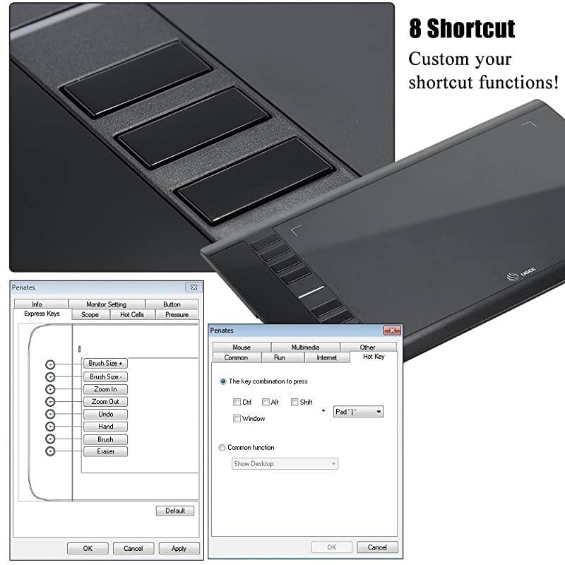 M708 Ultra-thin Draw Digital Graphics Drawing Painting Tablet 8192 Level Pressure Sensitivity