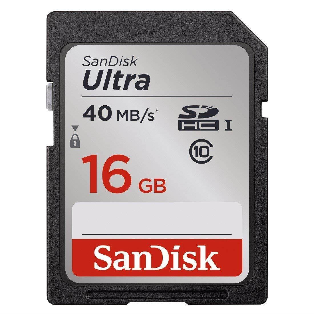 16GB Ultra UHS-I SDHC Memory Card (Class 10)