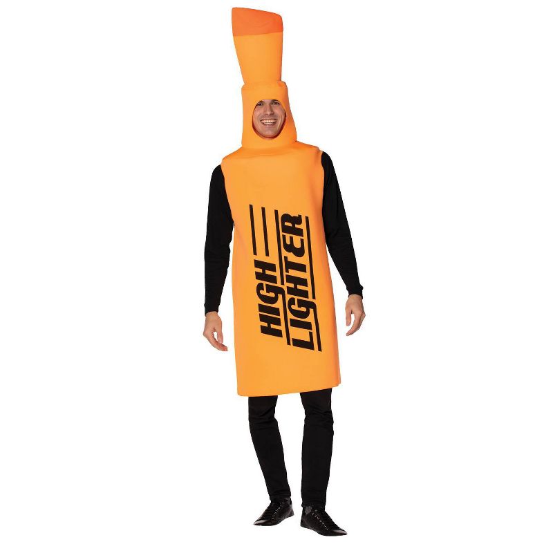 Adult Orange Highlighter Halloween Costume