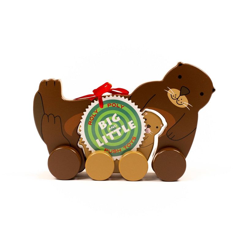 Big and Little Sea Otter Push and Pull Toys