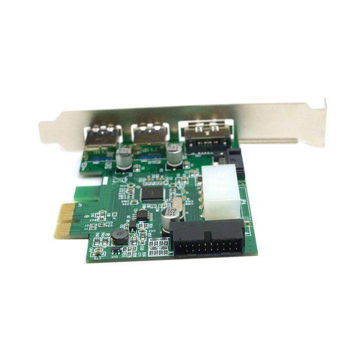 USB 3.0 & Power Over Esata & 19pin USB Header Combo Pci-e PCI Express Card