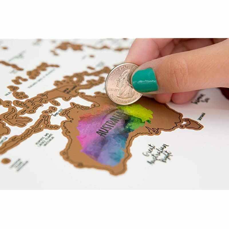 quotIts a Beautiful World Scratch Your TravelsTM World Map 30x20in