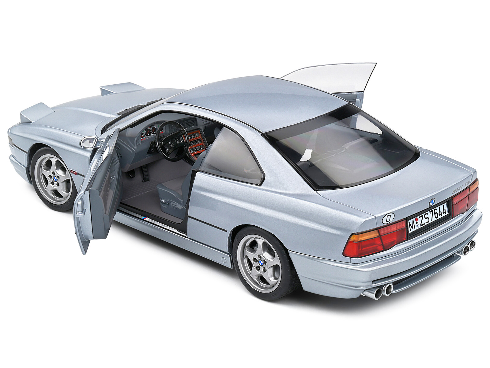 1992 BMW 850 (E31) CSI Arctic Silver Metallic 1/18 Diecast Model Car by Solido