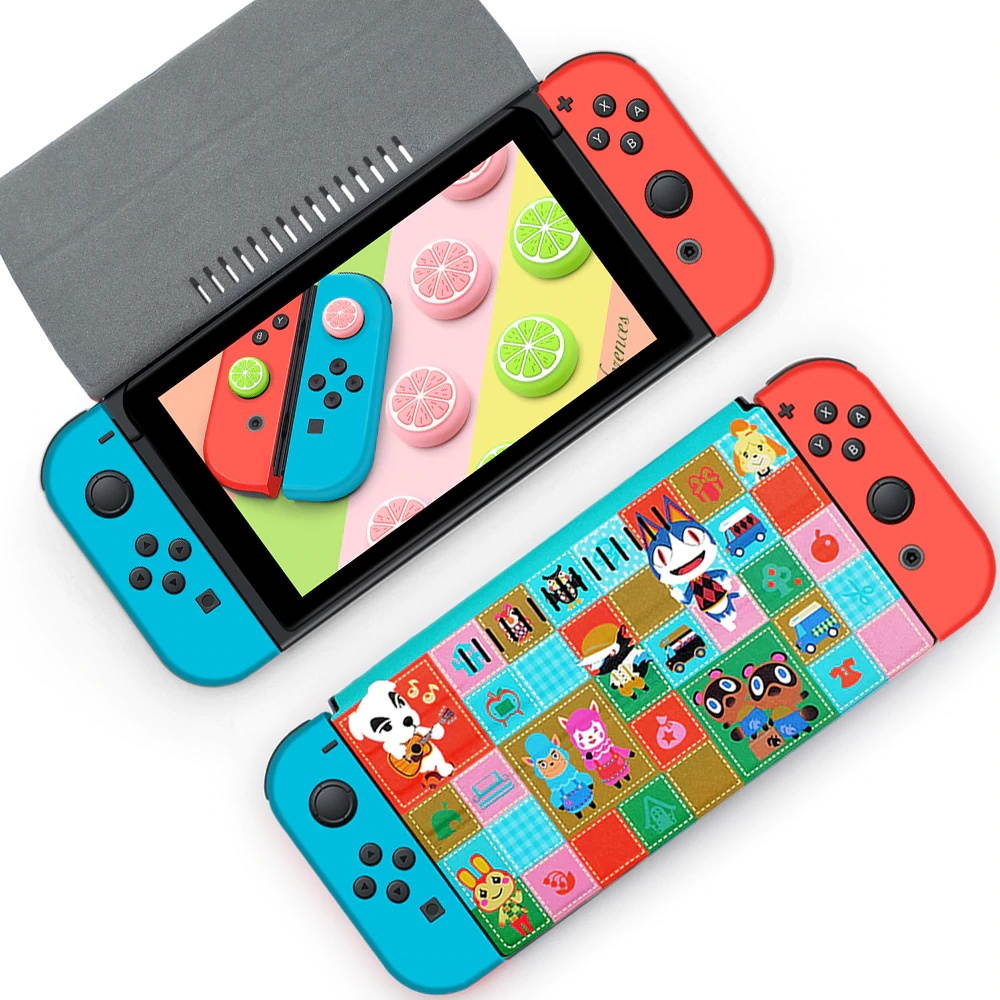 PU Leather Protective Case for Nintendo Switch Stand Cover Flip Stand NS Console Screen Protect Case Cover