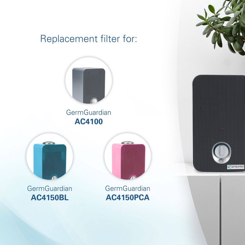 GermGuardian FLT4100 HEPA GENUINE Replacement Air Control Filter E for AC4100 Air Purifier