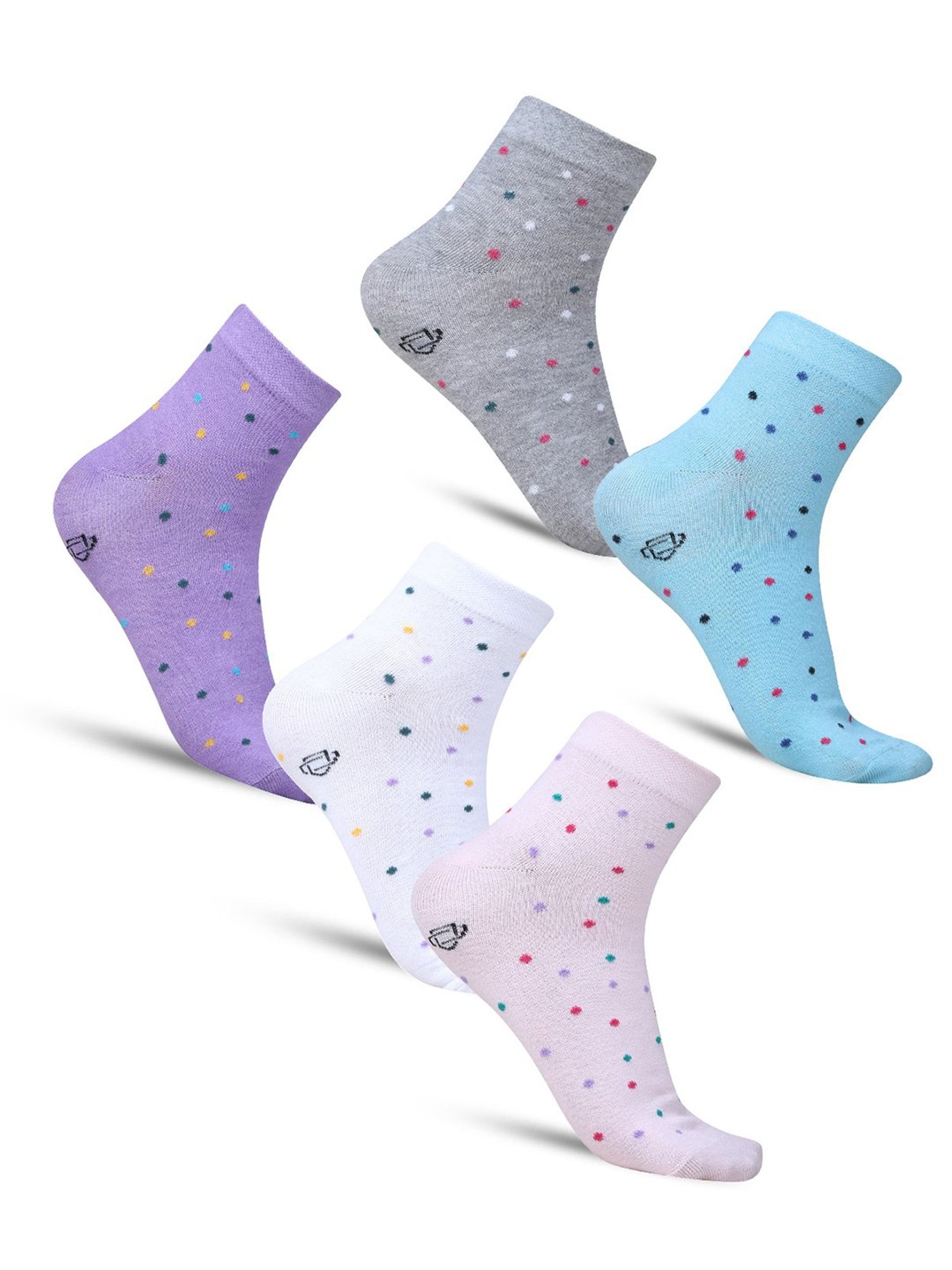 Dollar Multicolor Cotton Printed Socks (Pack Of 5)