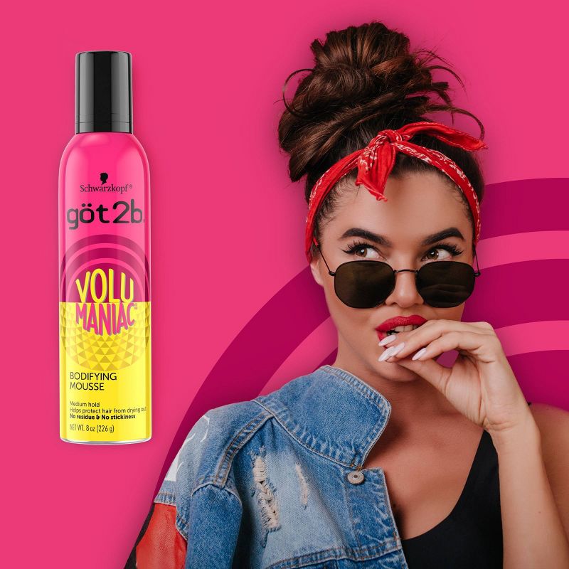 Got2B Volumaniac Bodifying Hair Mousse - 8oz