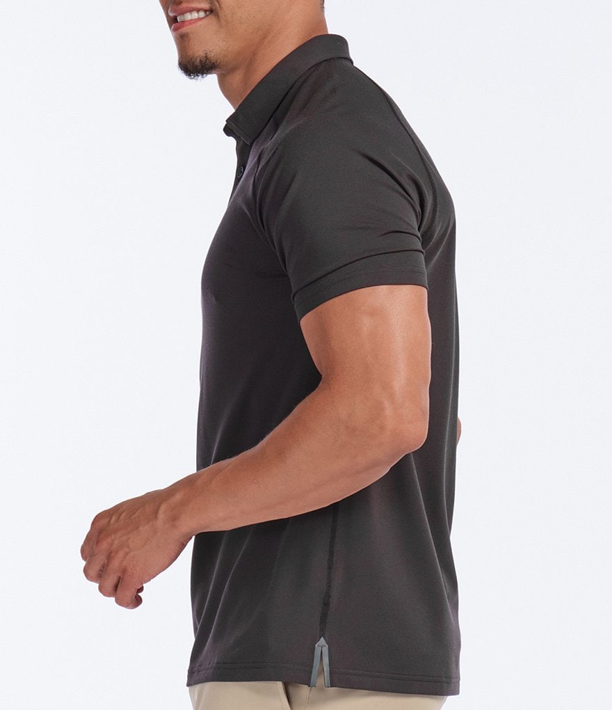 RHONE Delta Pique Short-Sleeve UV Protection Polo Shirt