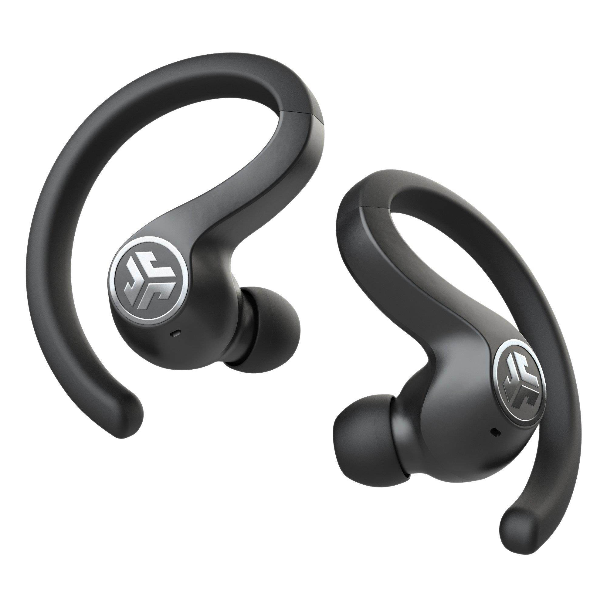 jlab audio jbuds air sport true wireless bluetooth earbuds + charging case  black  ip66 sweat resistance  class 1 bluetooth 5.0 connection  3 eq sound settings jlab signature, balanced, bass boost