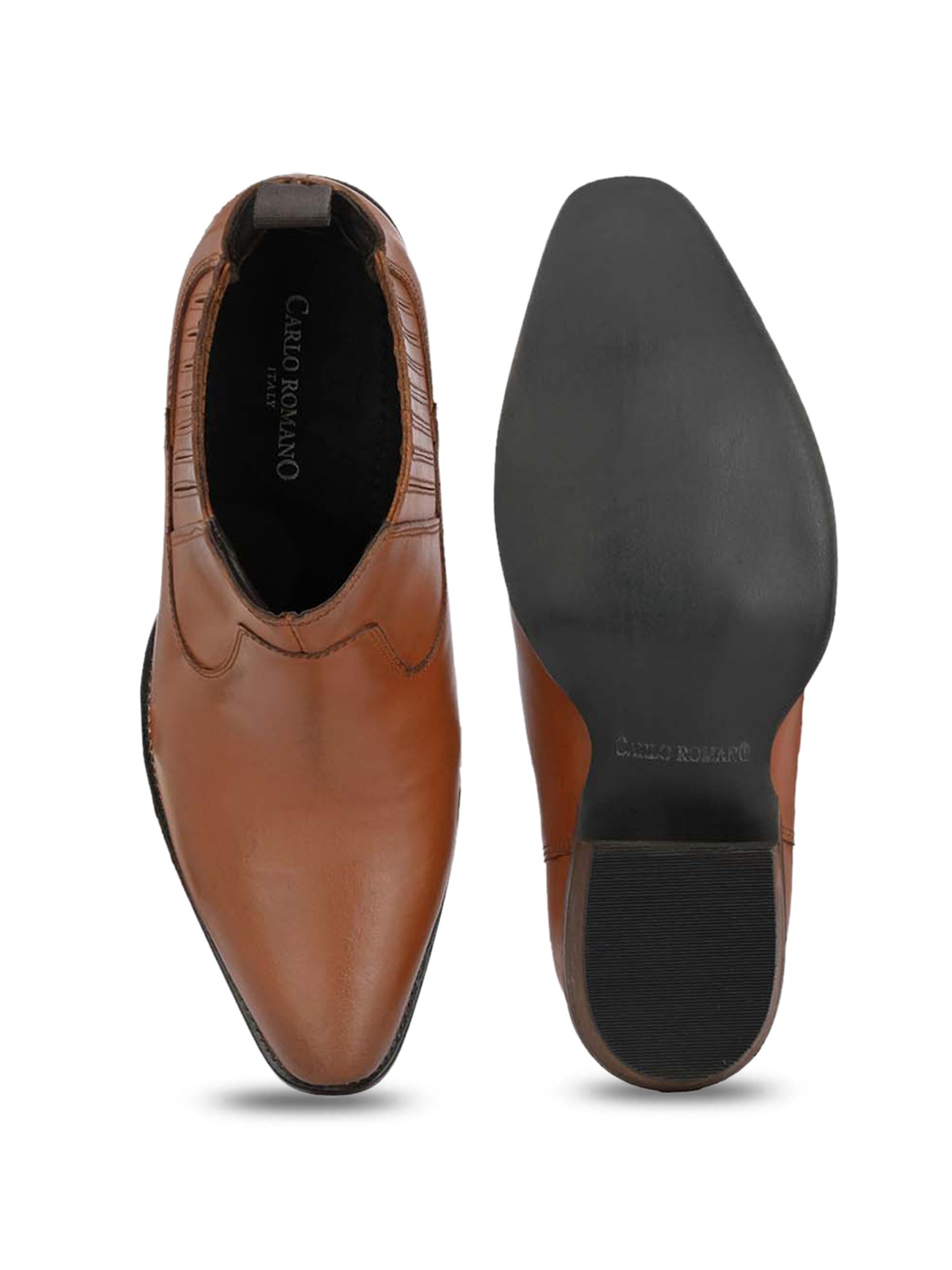 Carlo Romano Women's Tan Casual Boots