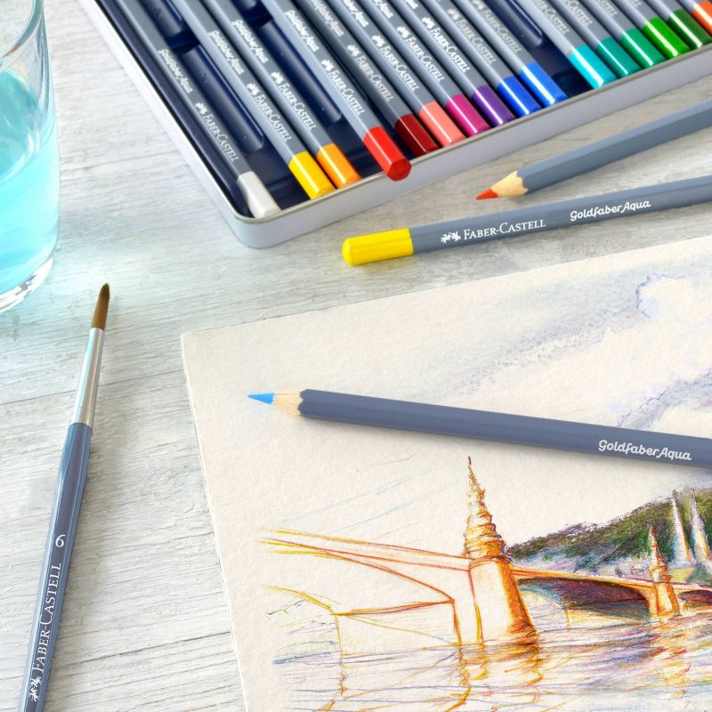 Faber-Castell 36ct Goldfaber Watercolor Pencil Tin