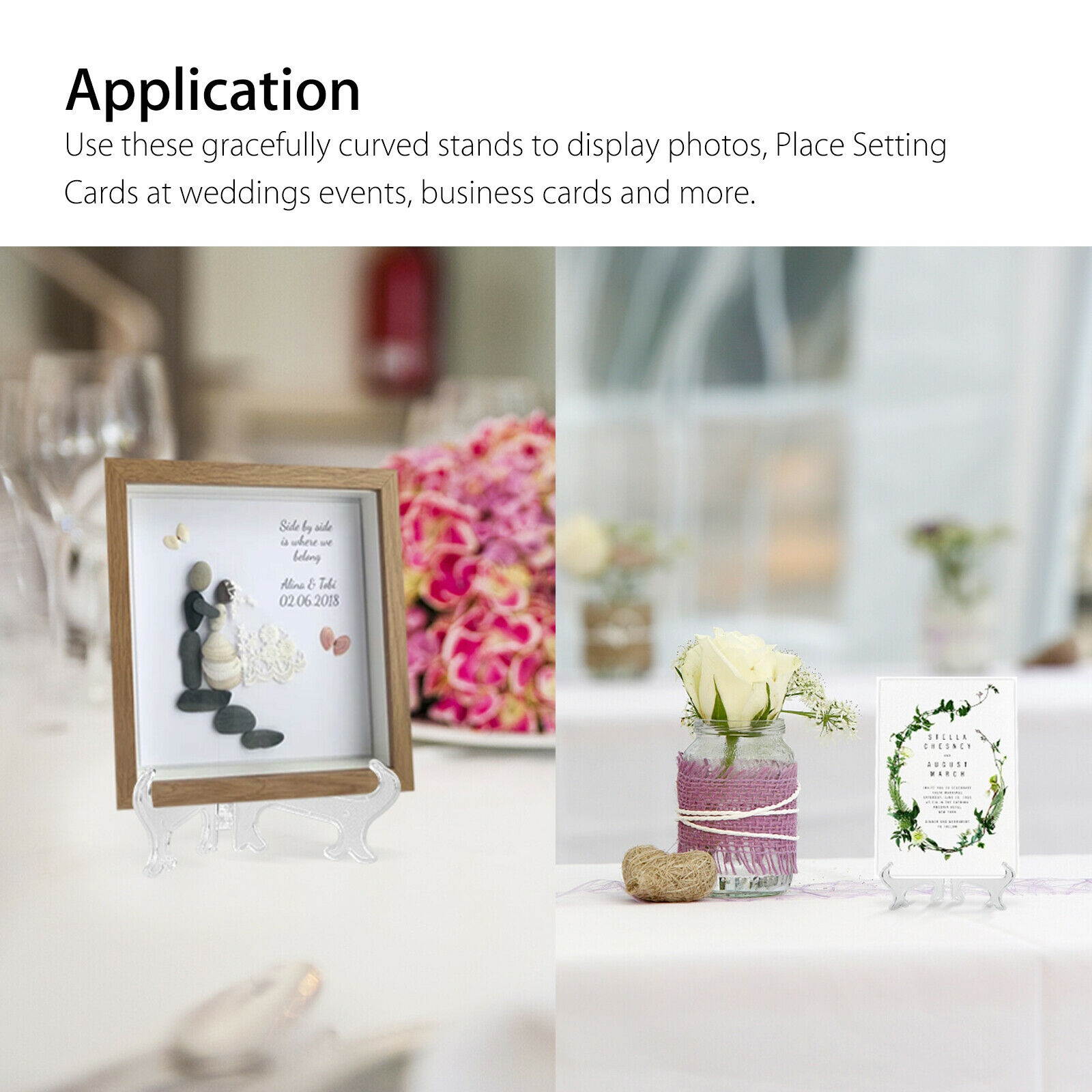 5 Pack 4-7" Easel Display Stand Plate Holder Picture Photo Frame Art Decor US