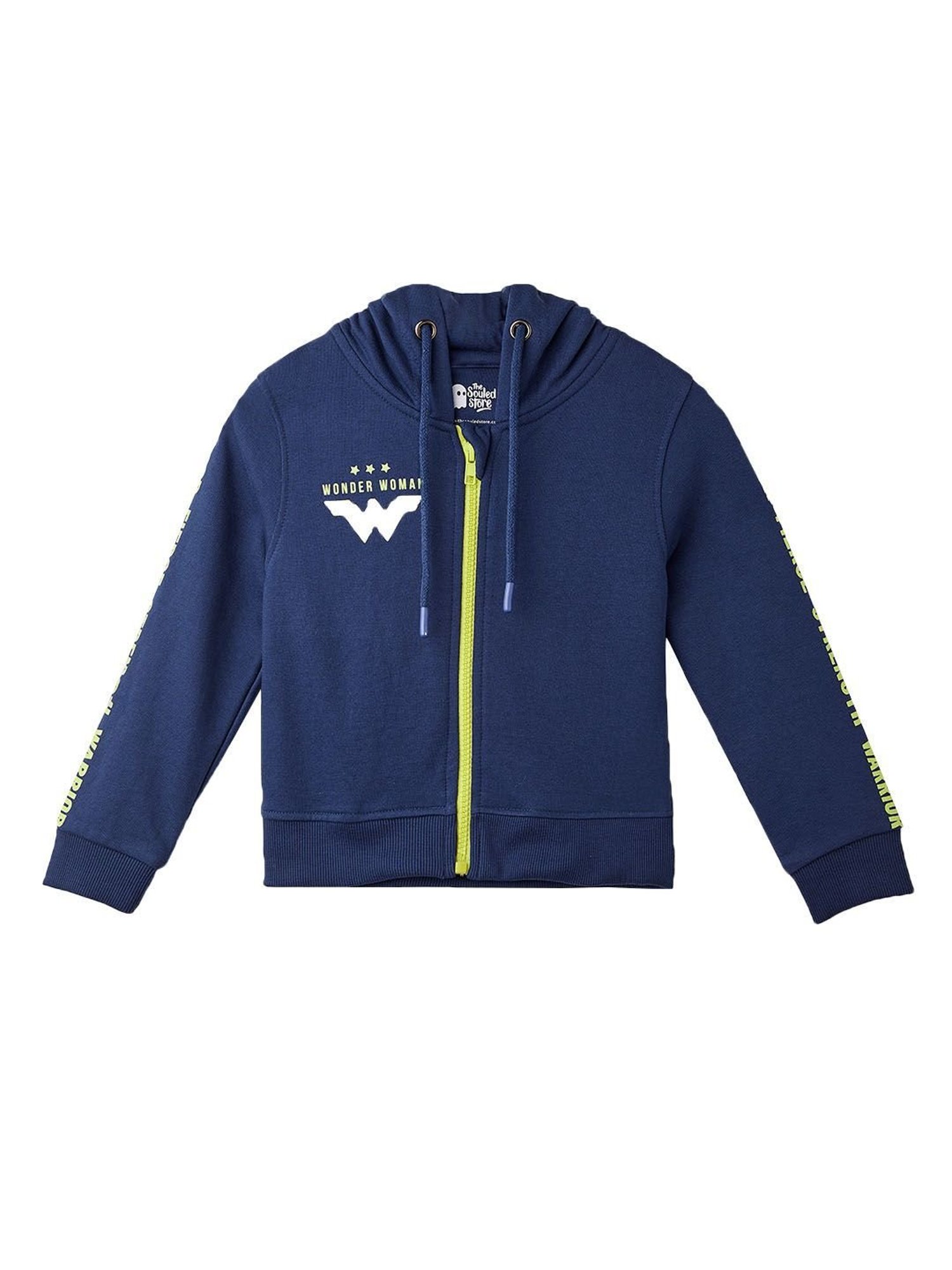 The Souled Store Kids Navy Solid Full Sleeves Hoodie