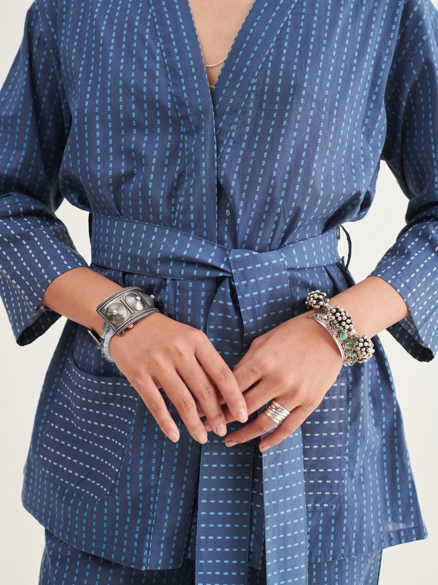 Prakriti Jaipur Indigo Jacket Co-Ord Set