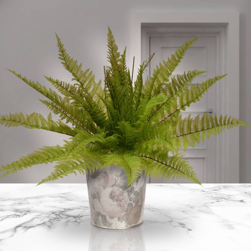Garden Accents Artificial Ruffle Fern Plant 21" - National Tree Company