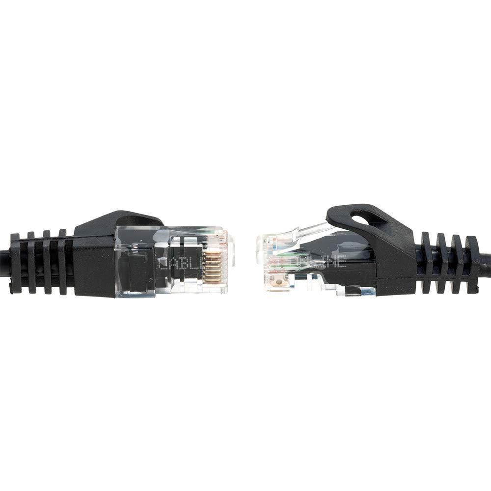 Cat5e 50FT Networking RJ45 Ethernet Patch Cable Xbox \ PC \ Modem \ PS4 \ Router - (50Feet) Black