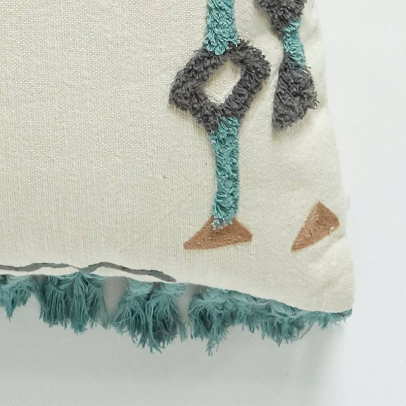 20"x40" Oversize Geometric Lumbar Throw Pillow Ivory - Patina Vie