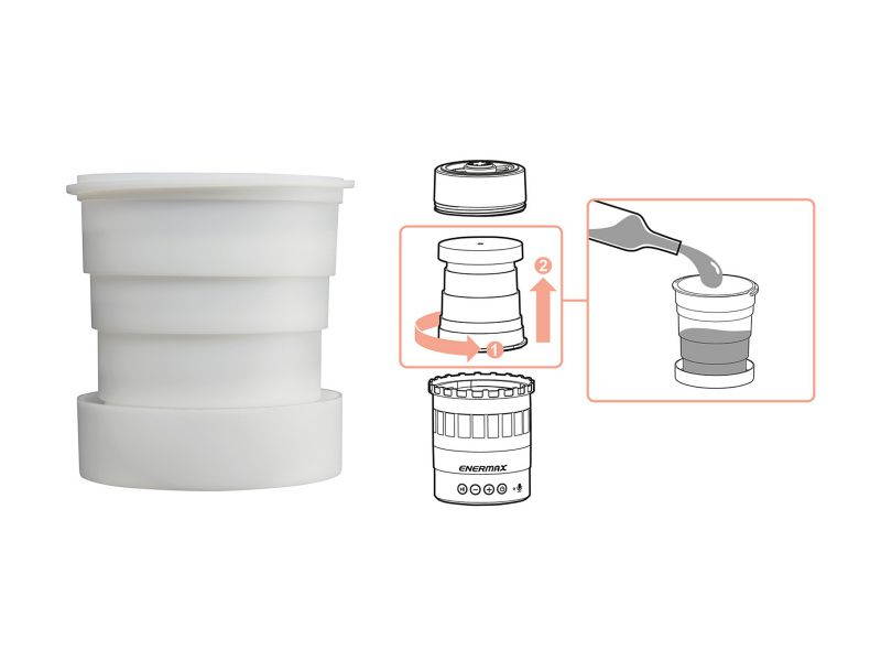 Enermax EAS05-BK Pharoslite 7-in-1 LED Bluetooth Speaker - Black