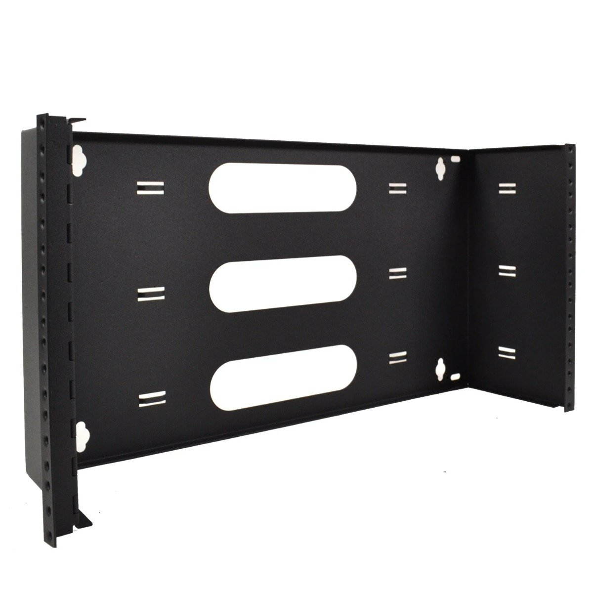 LOGICO WB6U19 19" Six Space 6U Steel Wall Mount Hinged Swing Out Patch Panel Bracket 6" Deep